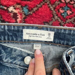 High rise mom jeans A&F